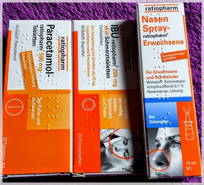 Erkaeltungsmittel, Ibu, Paracetamol, Nasenspray