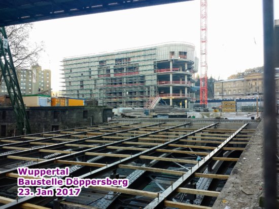 Baustelle Wuppertal B7 Döppersberg