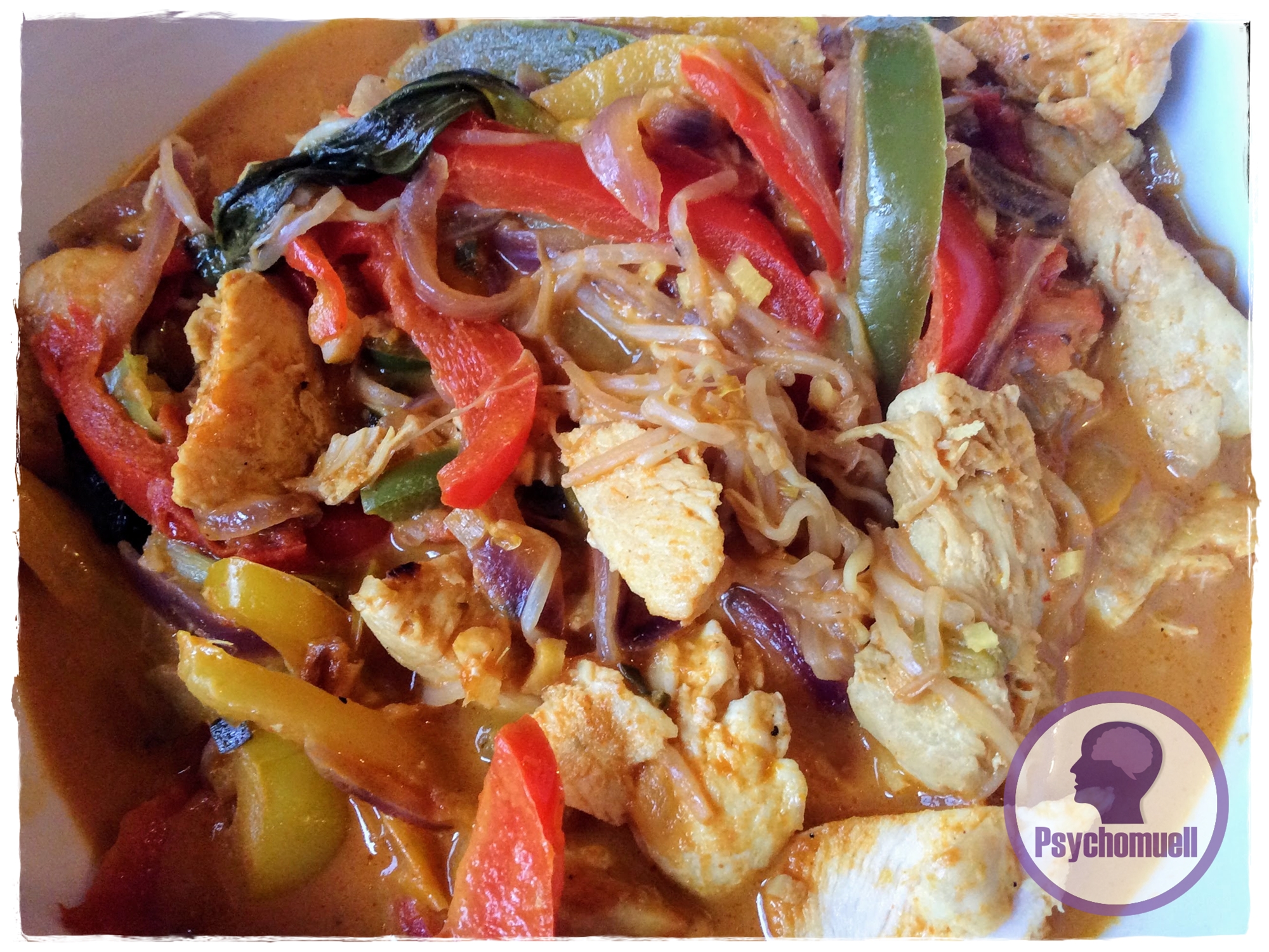 Curry Geschnetzeltes mit Pak-Choi, Kokosmilch, Ingwer