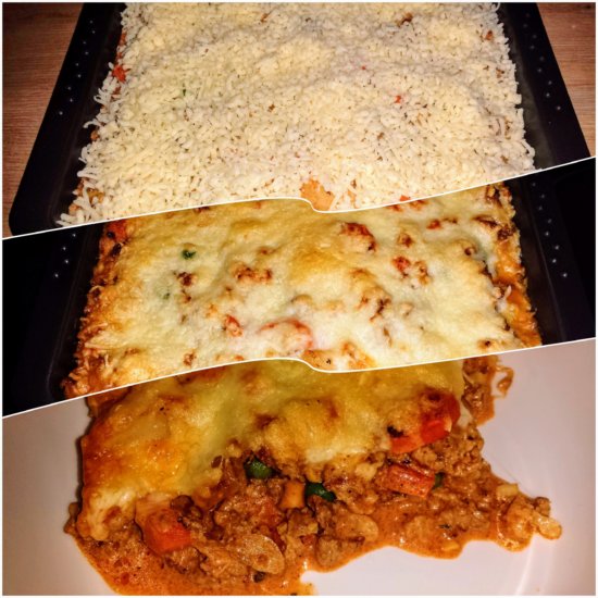 Gemüse Auflauf mit Hack