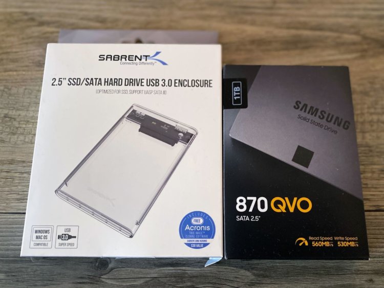 SSD Festplatte von Samsung
